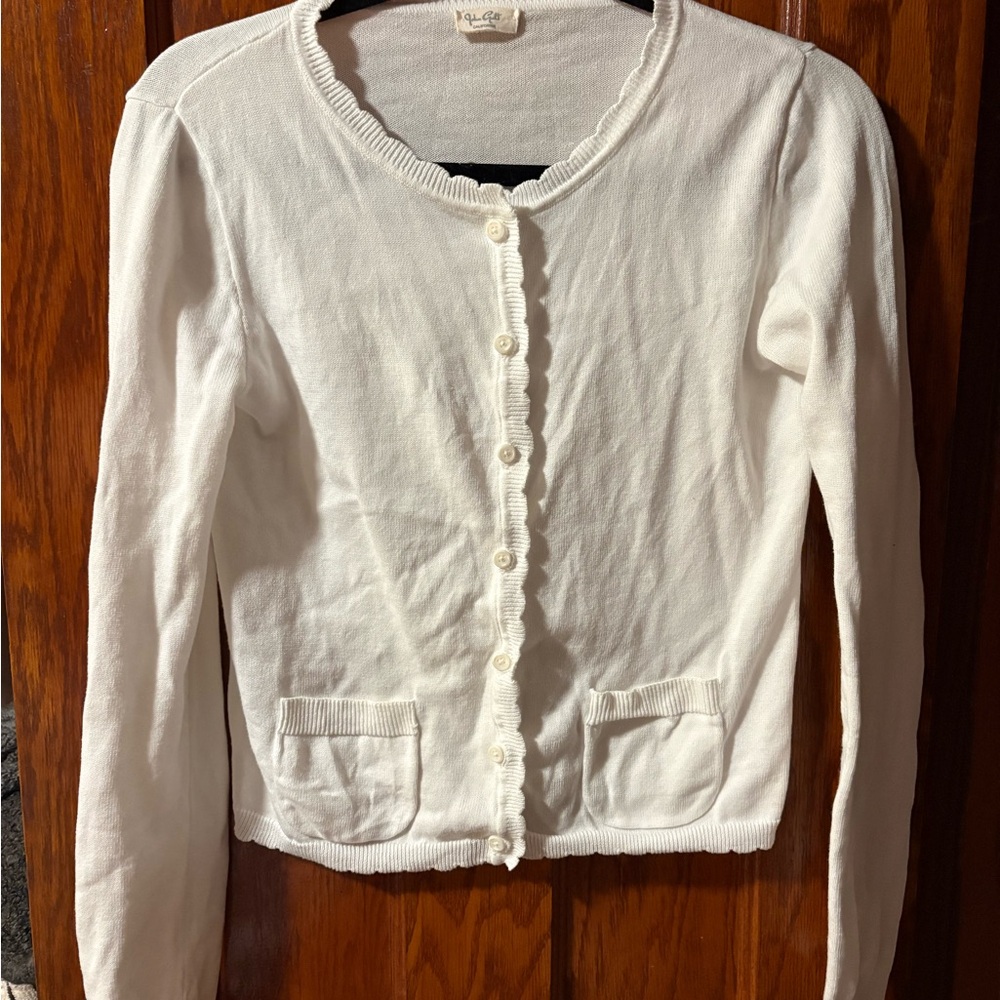 Brandy Melville White Pocket Cardigan